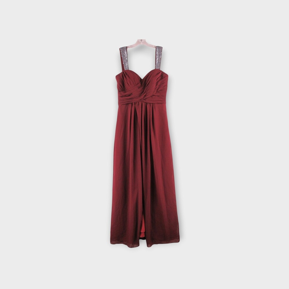Bill Levkoff Sweetheart Ruched Gown Size 12 refined elevated timeless